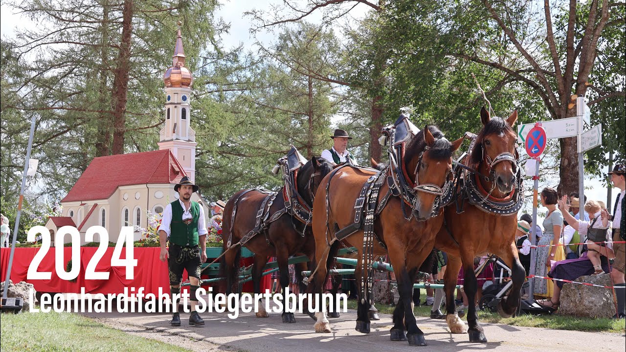 Leonhardifahrt Siegertsbrunn 2024 - Umzug am 14.07.2024 rund um die Wallfahrtskirche St. Leonhard