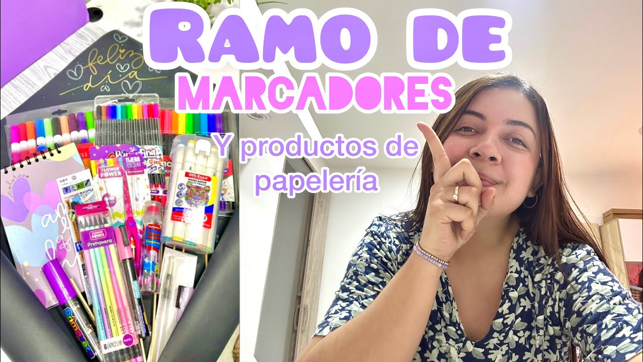 Bouquet de marcadores | Regalos | Cómo hacer un ramo de productos de papelería | Paper Flower | Art