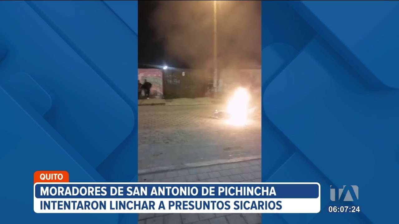 Ciudadanos intentaron linchar a supuestos armados en Quito