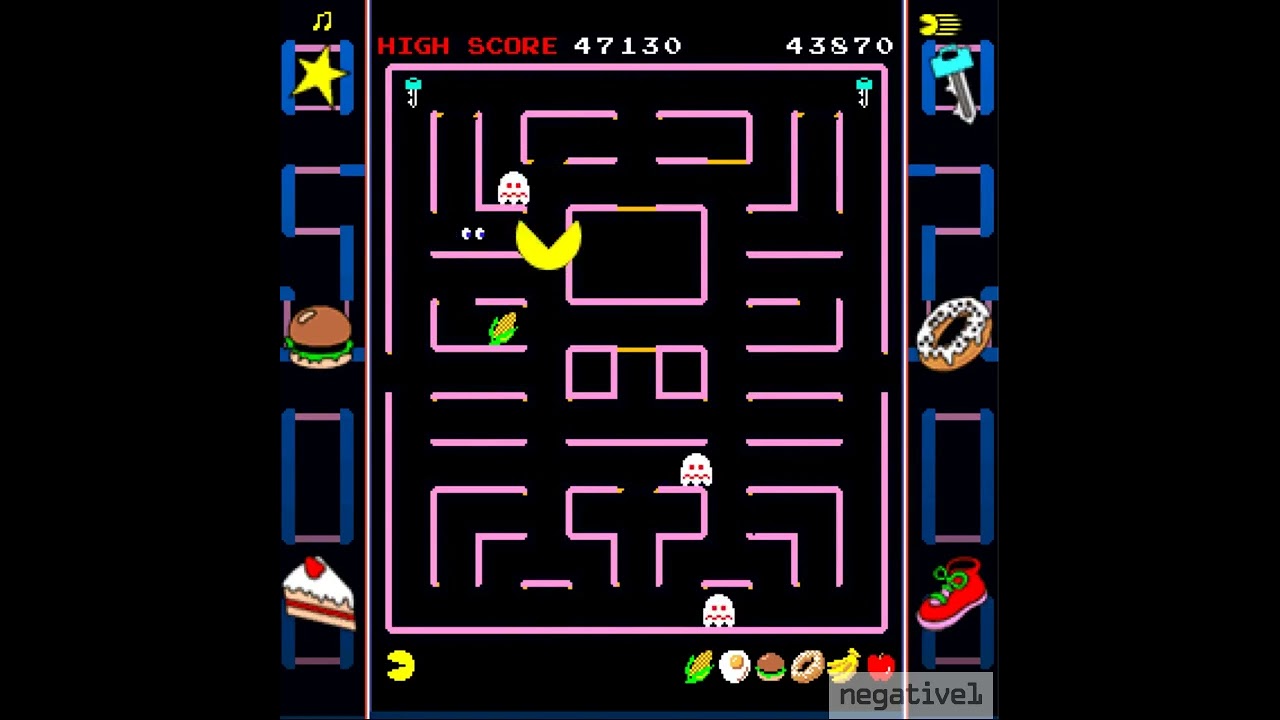 Palm OS - Super Pac-man  Enhanced Mode 91870 Level 12