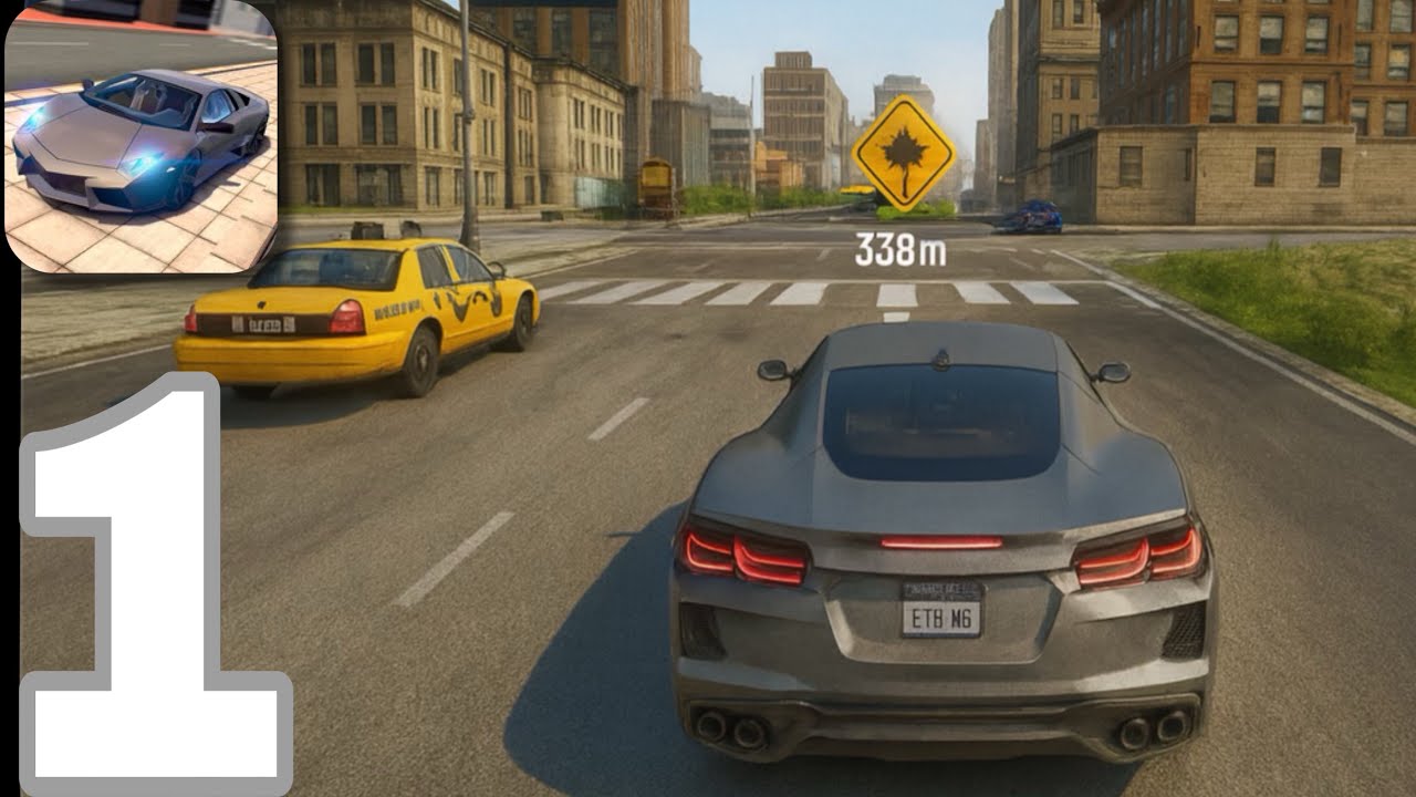Extreme Car Driving Simulator - Gameplay Walkthrough Part 1 - Tutorial (iOS, Android)