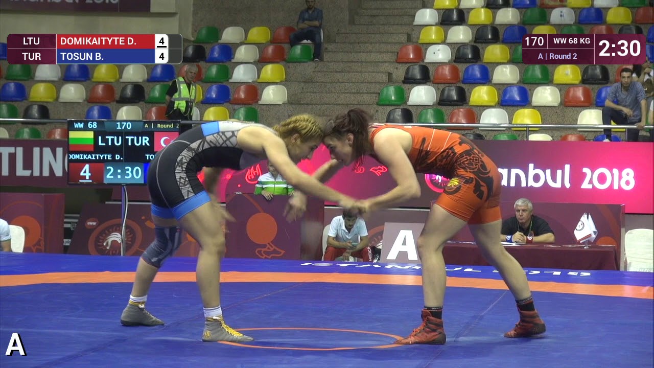Round 2 WW - 68 kg: D. DOMIKAITYTE (LTU) v. B. TOSUN (TUR)