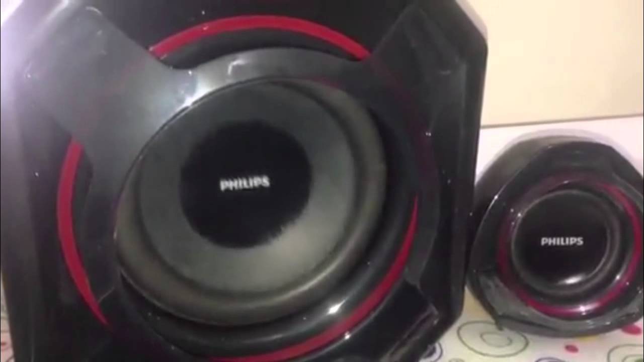 Philips spa5300 speaker 2.1 BASS Test