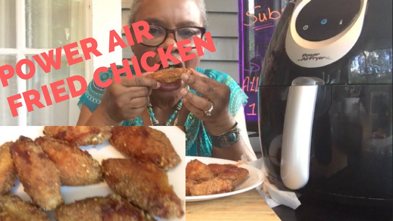 POWER AIR FRYER XL-AIR FRIED CHICKEN WINGS + REVIEW AND RECIPE