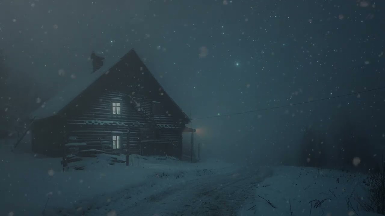 Heavy Blizzard and Howling Wind Sounds for Deep Sleep | Winter Storm Ambience to Reduce Stress