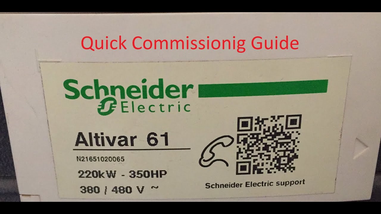 Altivar-61 VFD quick commissioning guide