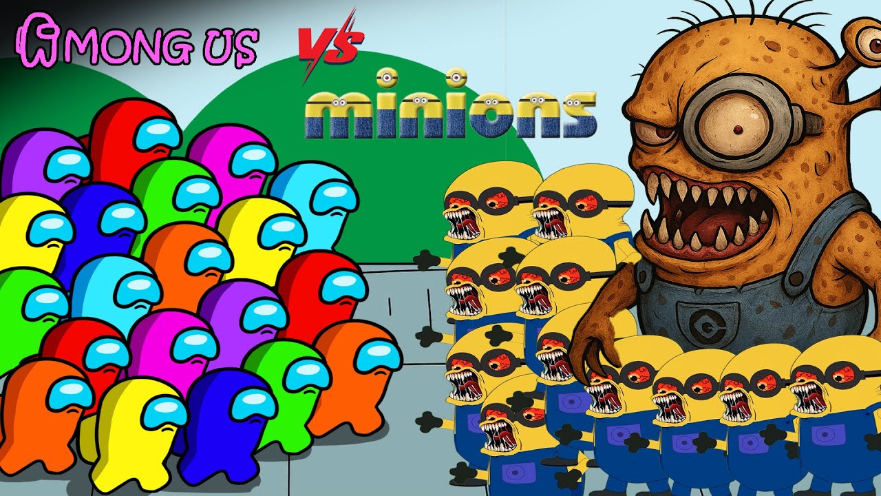 🔥 Among Us vs Minion: Epic Battle for Survival! 🍌⚔️