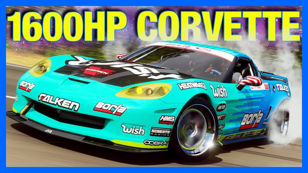 Forza Horizon 4 : 1600 Horsepower Corvette!! (FH4 Formula Drift Corvette)