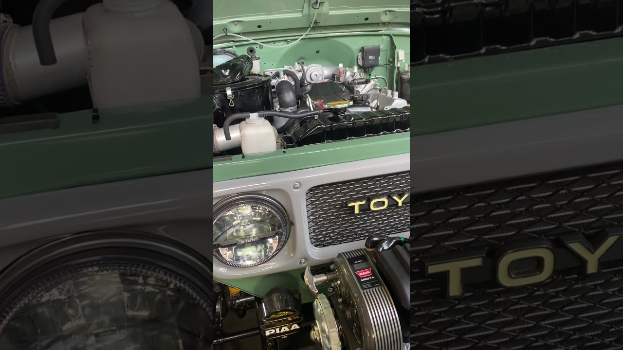 Mesin hardtop bj40 th 85 kita swap pakai mesin land cruiser 100 turbo diesel #fj40 #offroad #hardtop