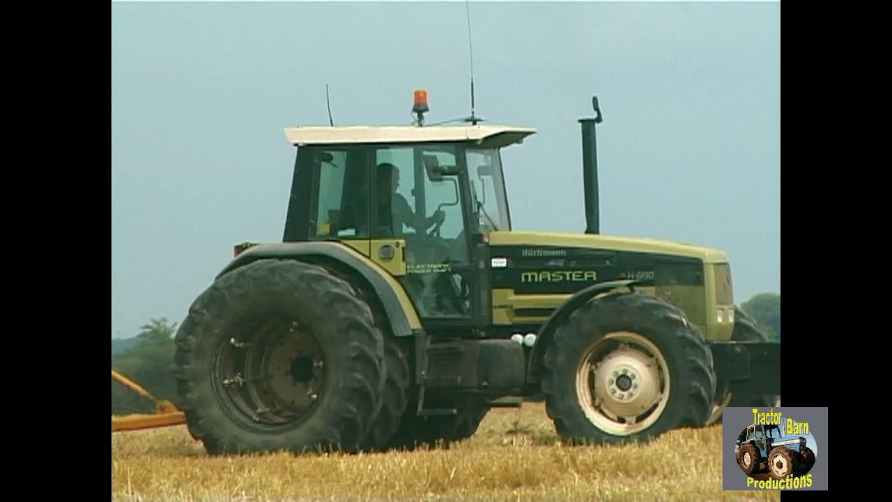 DEUTZ-FAHR M36.40, MASSEY FERGUSON 4270 AND BALER AND HURLIMANN MASTER H-6190 AND MOLE PLOUGH