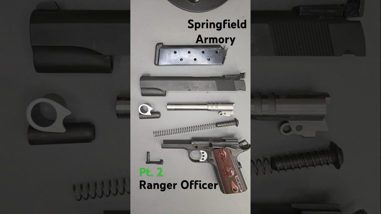 Field strip of the Springfield Armory 1911A1 Range Officer - Pt.2