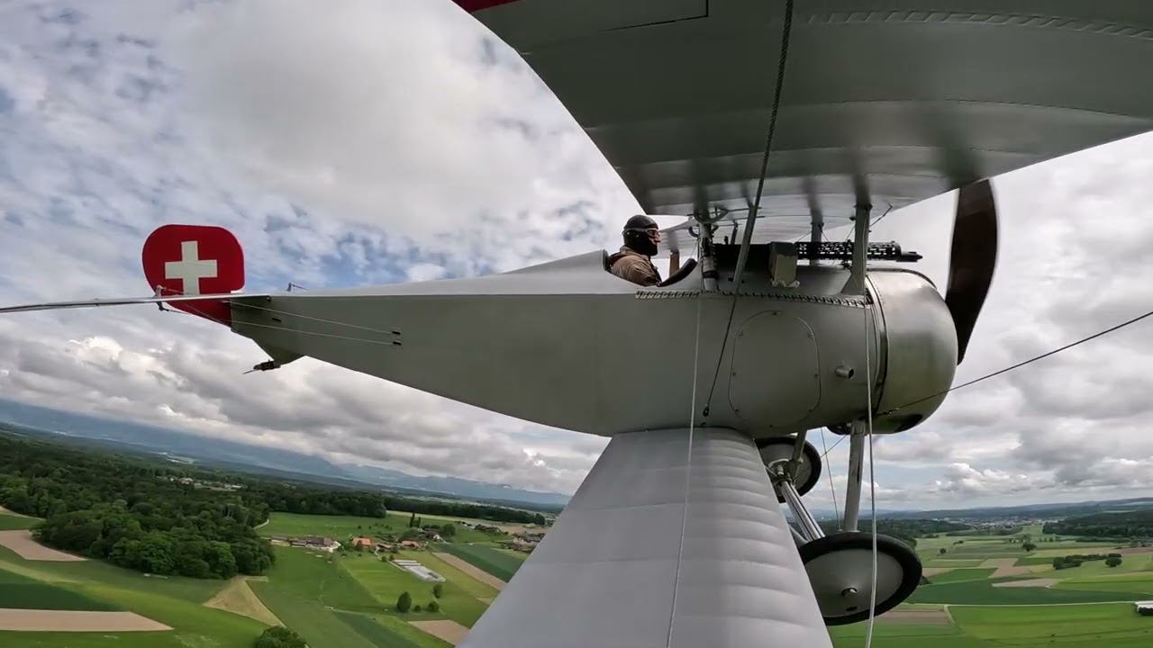 Nieuport 23 FULL FLIGHT - Evaluation flight for British DA