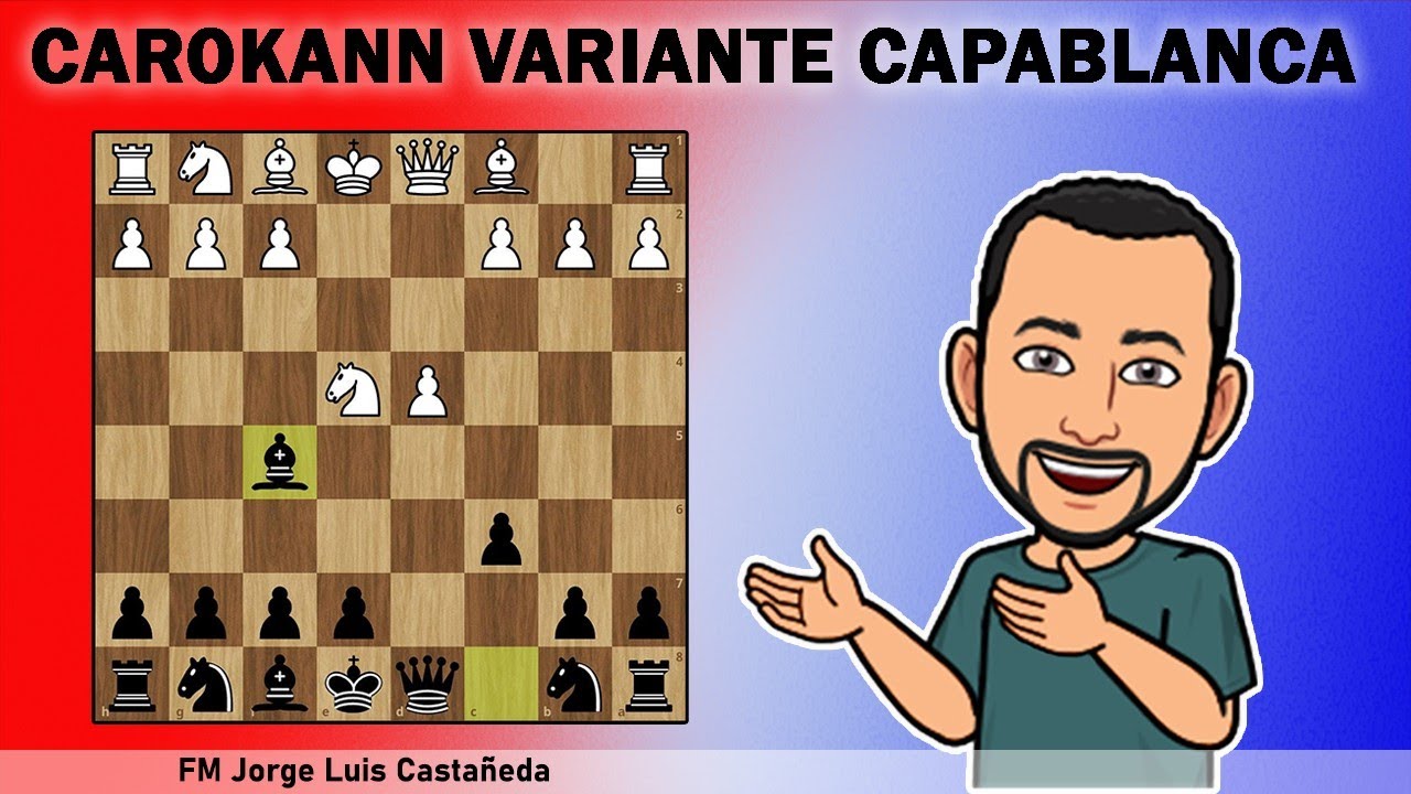 Aprenda con Capablanca como ser un fuerte jugador de AJEDREZ CLÁSICO/ Def. CaroKann!