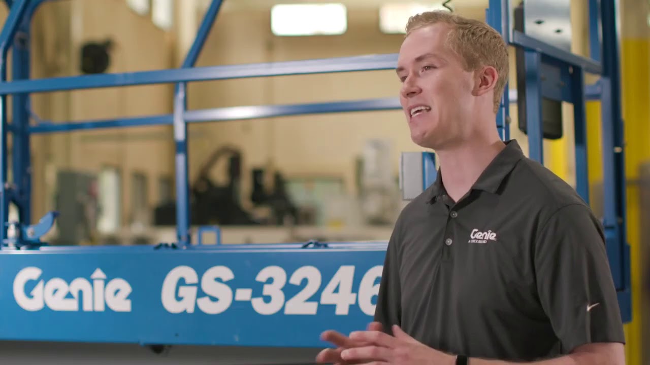 Product Video | Genie&reg; |  GS&trade; E Drive Slab Scissor Lifts-Walkaround
