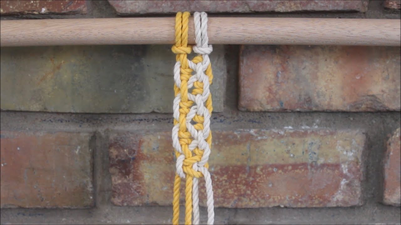 Как завязать косу Link Weave | МАКРАМЕ своими руками