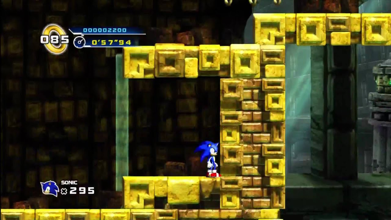 Sonic the Hedgehog 4 "Episode 1": Lost Labyrinth Zone Act 1 [1080 HD]