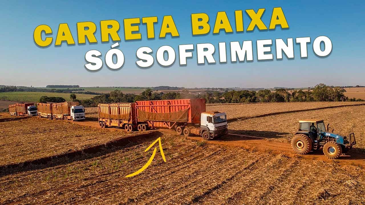 SOFRIMENTO PARA CARREGAR COM CARRETA REBAIXADA😰😫