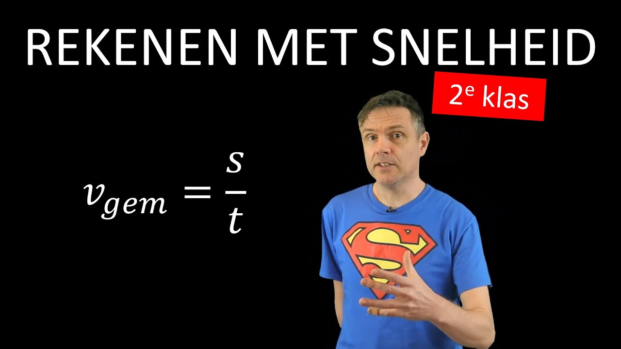 natuurkunde uitleg REKENEN MET SNELHEID
