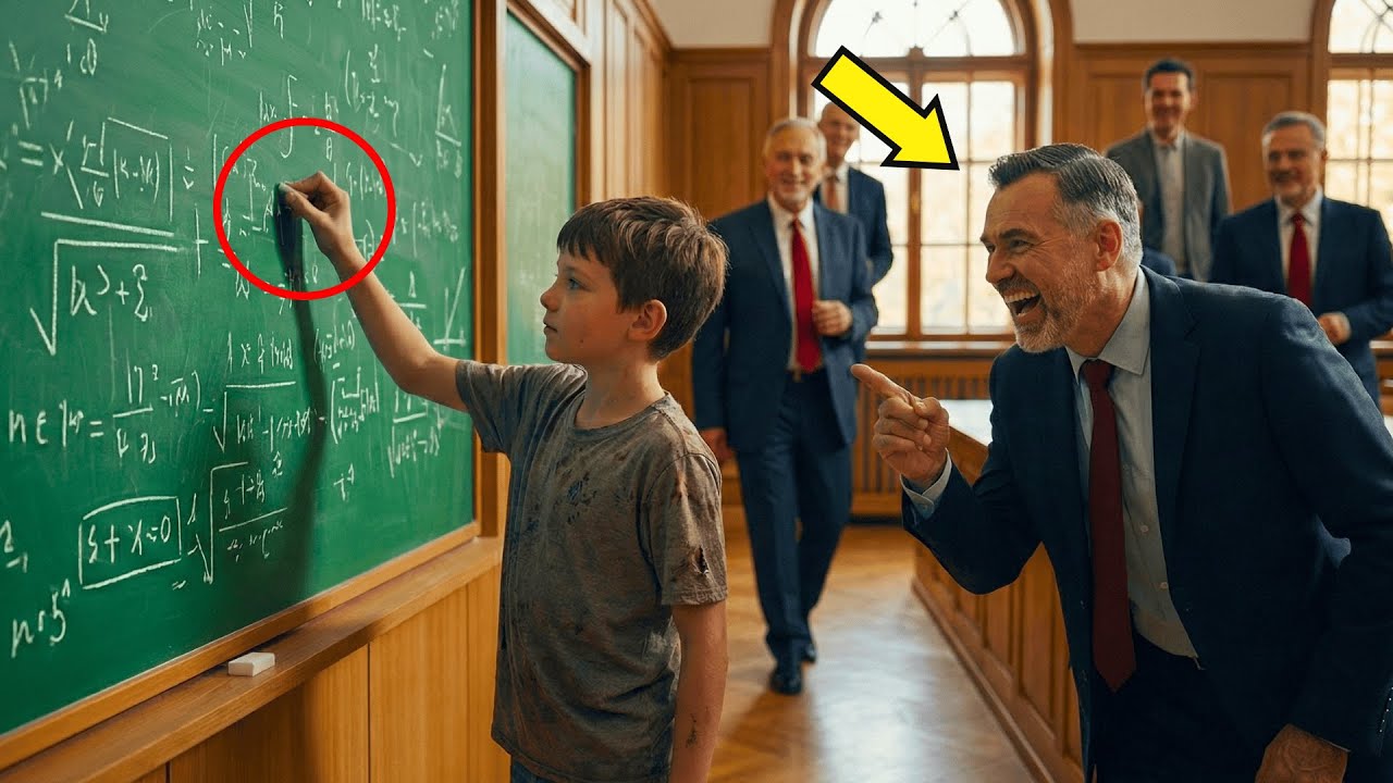 RATKAISEN YHDESSÄ MINUUTISSA! — 20 PROFESSORIA NAUROI… KUNNES SIIVOOJA POIKA KORJASI!
