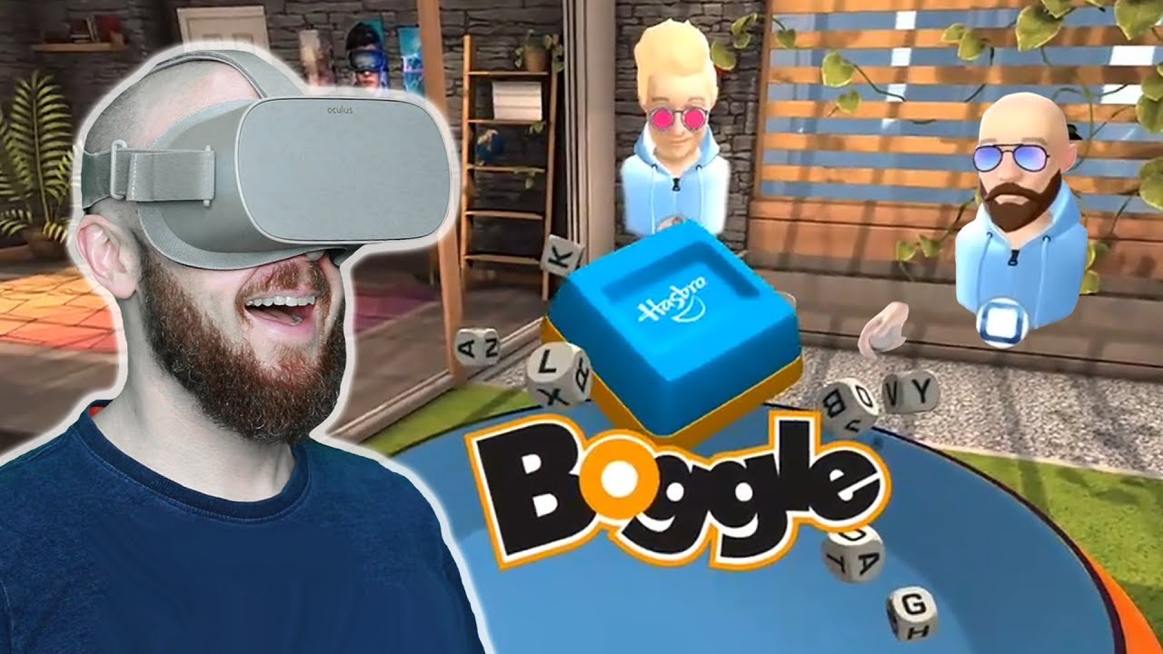 PLAYING BOGGLE AND HANGING OUT IN VIRTUAL REALITY!! Oculus Rooms Oculus Go Gameplay With Nathie