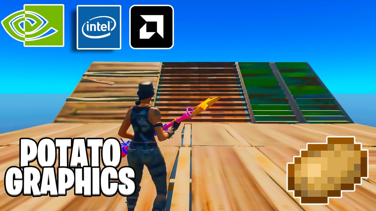 How to GET Potato Graphics FOR INTEL & AMD In Fortnite! (CHAPTER 7) 🥔
