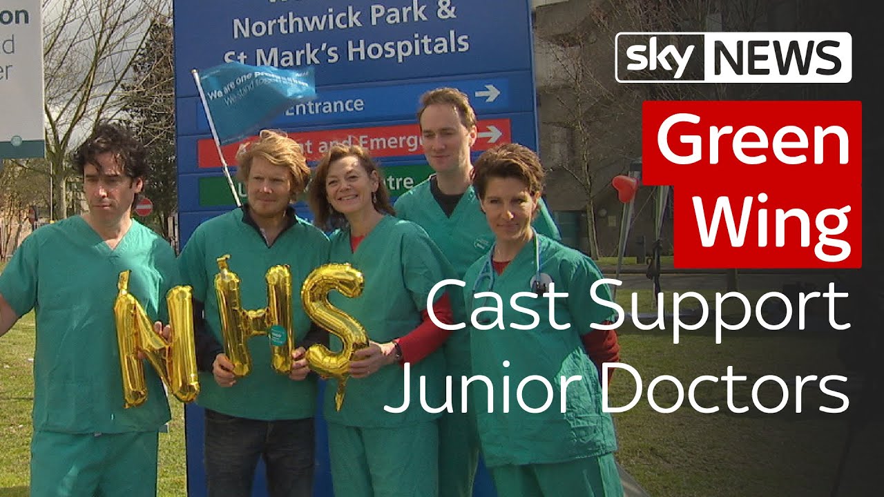 Cast Of Green Wing Reunites In Support Of Junior Doctors' Strike