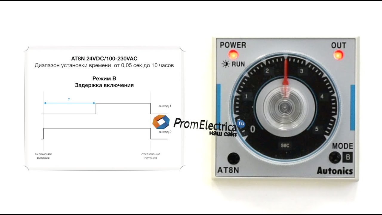 AT8N 24-240VAC/DC Autonics и Finder 9022 Таймер / реле времени - инструкция мануал где купить