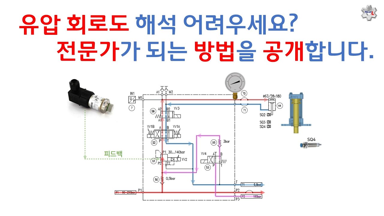 [산업 장비 수리] 유압 회로도 해석 방법, 실력 키우는 노하우 공유 [픽써엘]