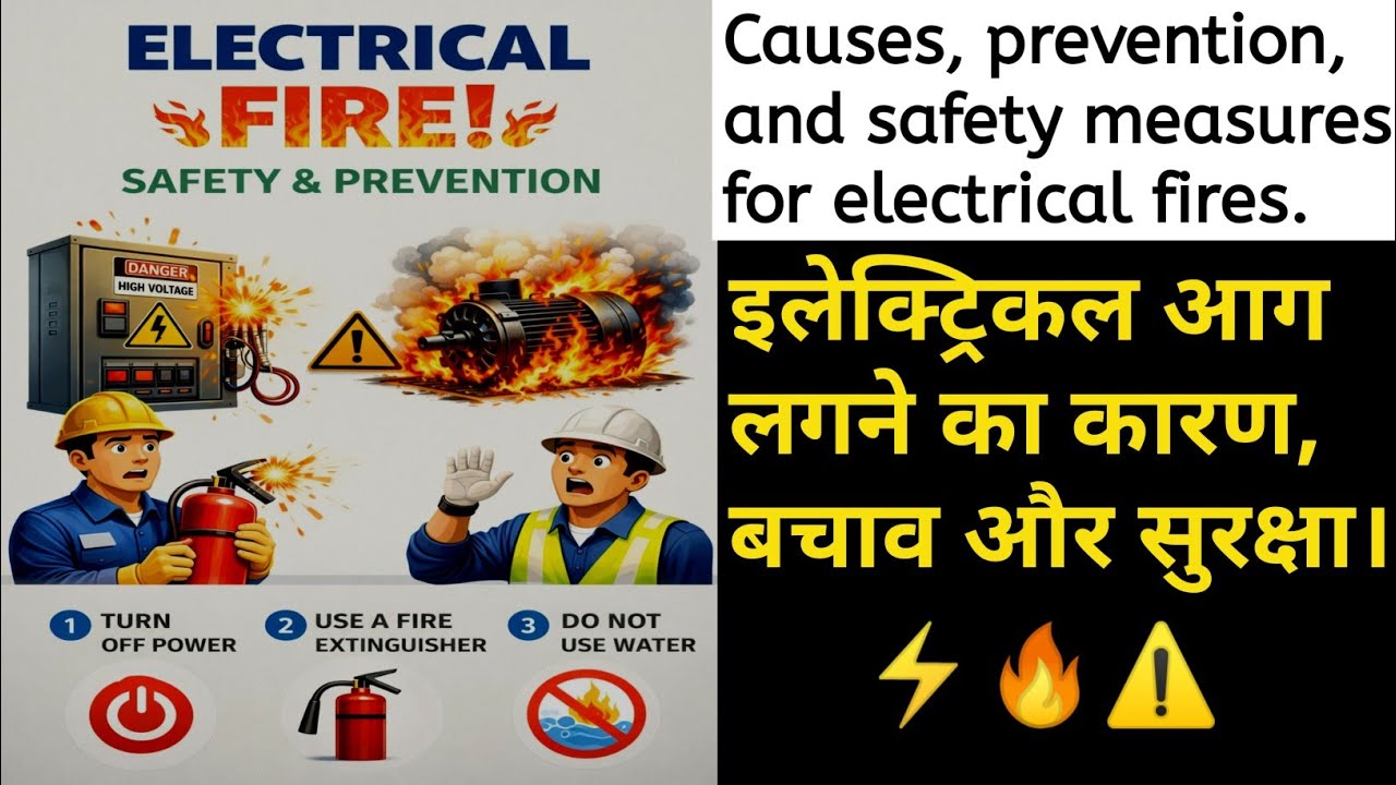 | Electrical Fire Safety Explain | Electrical Fire Causes | @prabhueeetech