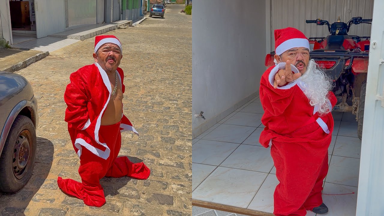 LEÔNCIO FAZ PILILIU SE VESTIR DE PAPAI NOEL E ELE PEGA AR 😂🎅 | PILILIU DA RESENHA