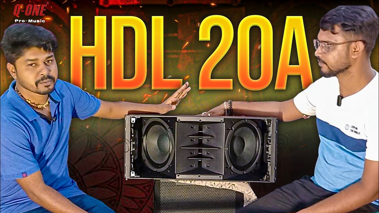 HDL 20A _ Q-One pro active Line Array  Details Soundcheck with Rajesh Da 