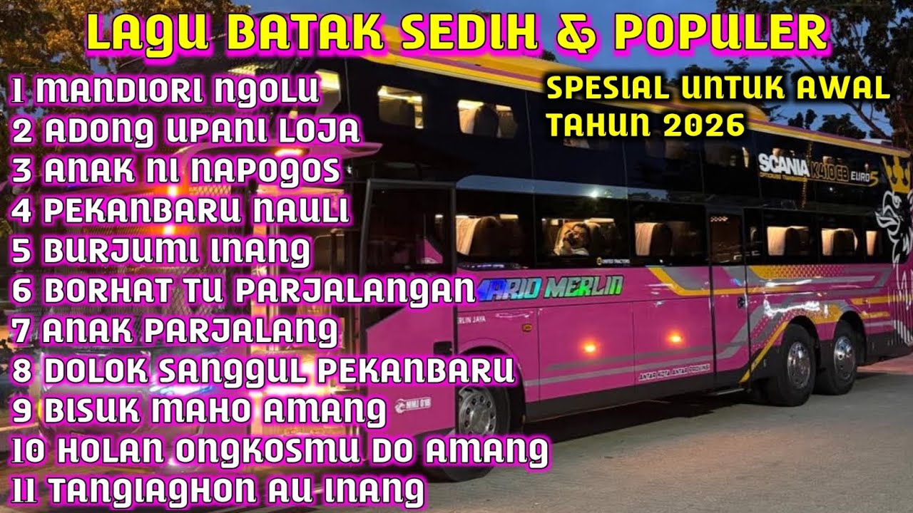 LAGU BATAK SEDIH || SERING DI PUTAR DI PERJALANAN. VERSI BUS MEDAN