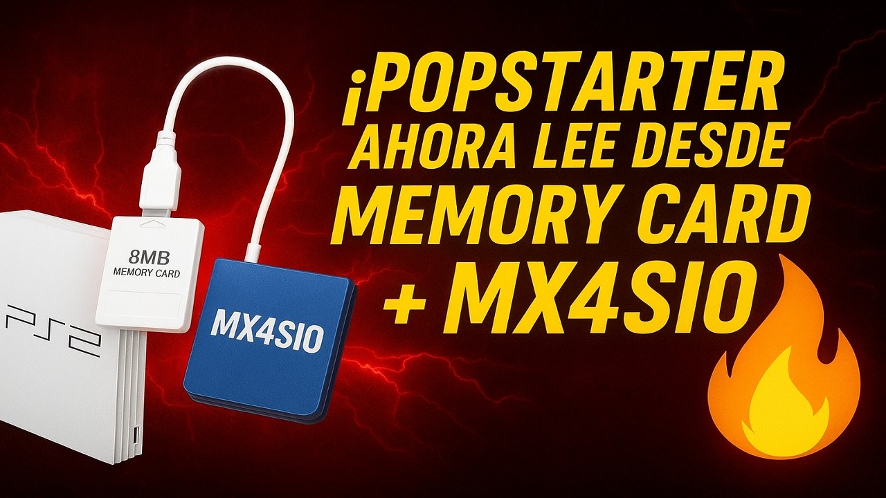 🚀 POPSTARTER EVOLUCIONA: ahora ejecuta juegos de PS1 desde SD2PSX, MX4SIO y MemCardPro2🔥