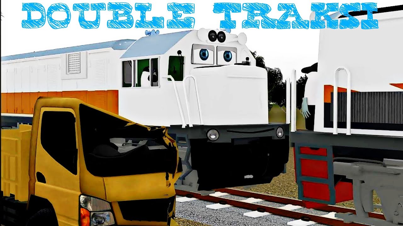 DOUBLE TRAKSI KERETA API 2 | TABRAKAN KERETA API DENGAN TRUK| TRAIN CRASH