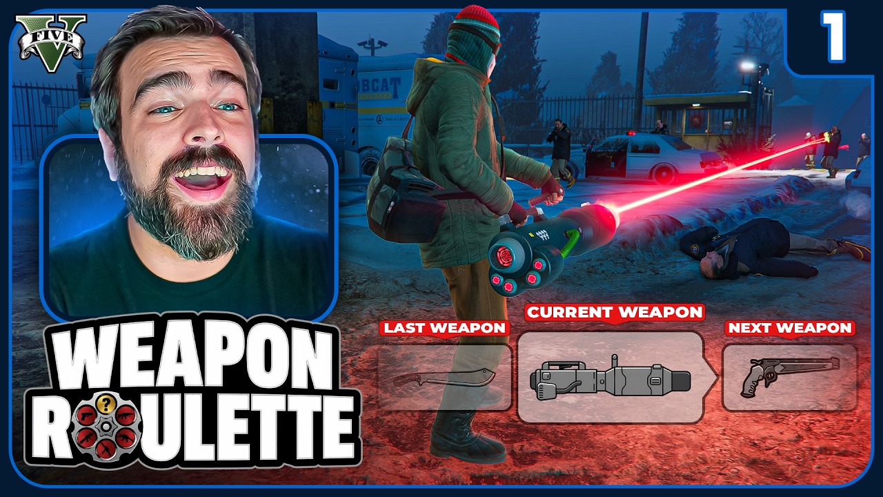 Можно ли пройти GTA 5, если каждое убийство меняет мне оружие? | GTA 5 Оружейная рулетка, часть 1...