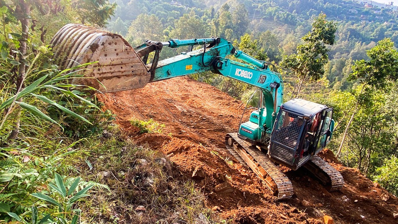 Can We Build a Road Here?! Excavator vs. Risky Mountain Challenge