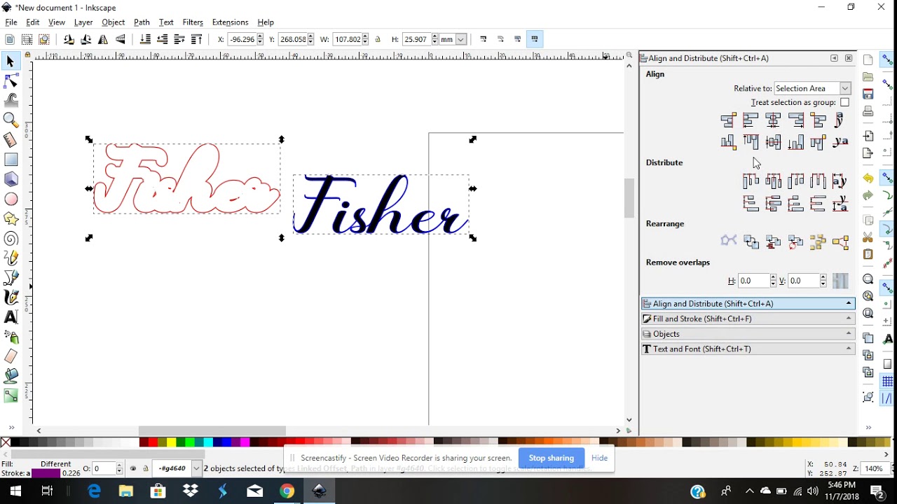 Вырезание контуров в Inkscape