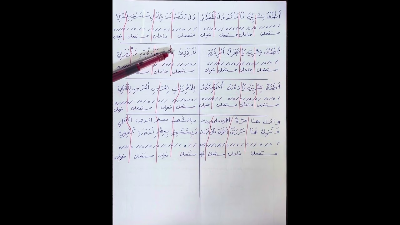 ٢ . ج١٥ . بكالوريا . لغة عربية . البحر البسيط . تدريب @alnouredu