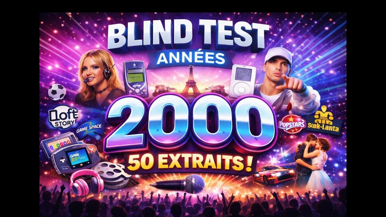 🎧🔥Blind test Ann&eacute;e 2000 - 50 HITS 🎧🔥
