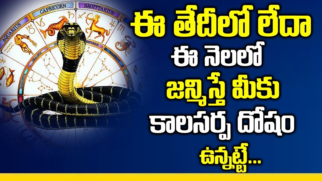 ఈ తేదీ, నెలలో జన్మిస్తే మీకు కాలసర్ప దోషం ఉన్నట్టే | Kala Sarpa Dosham Effects | MY DESTINY