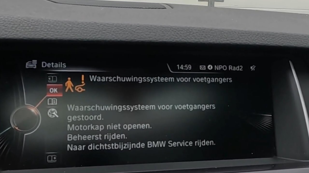 Voetgangersbeveiliging defect!! BMW 5 serie🏃‍♂️🏃‍♂️