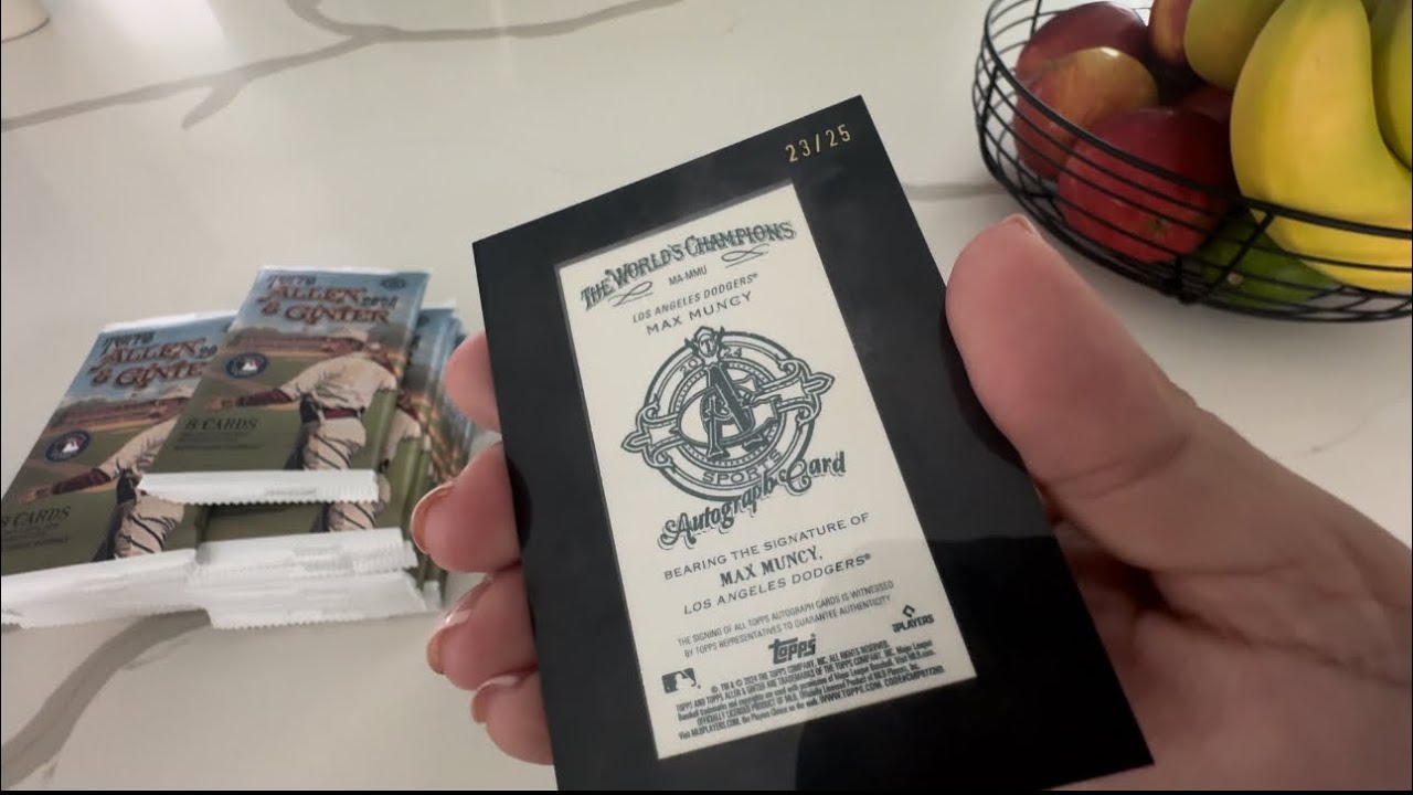 ASMR! OPEN A&G 2024 BASEBALL CARDS WITH ME
