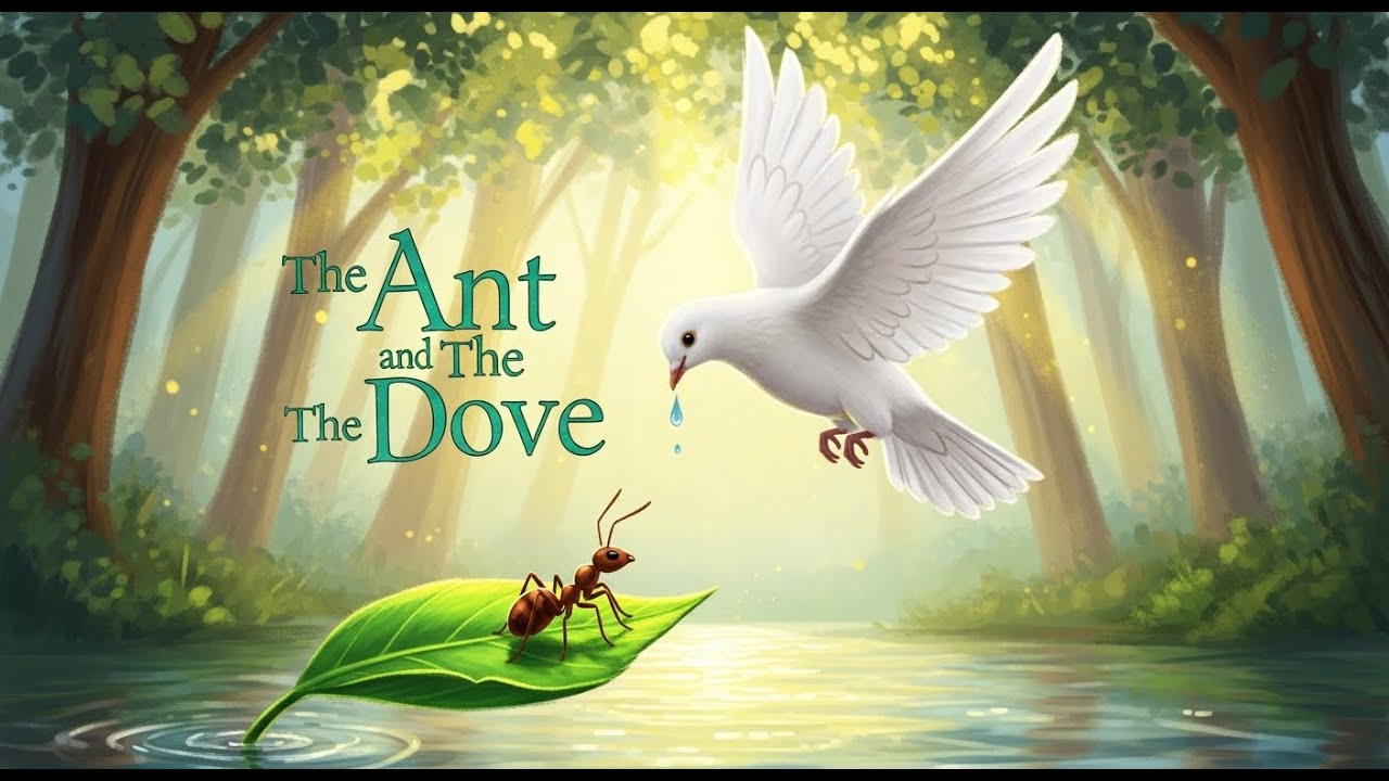 The Ant and The Dove 🕊️ | Moral Story for Kids | Kindness Always Comes Back | English Story