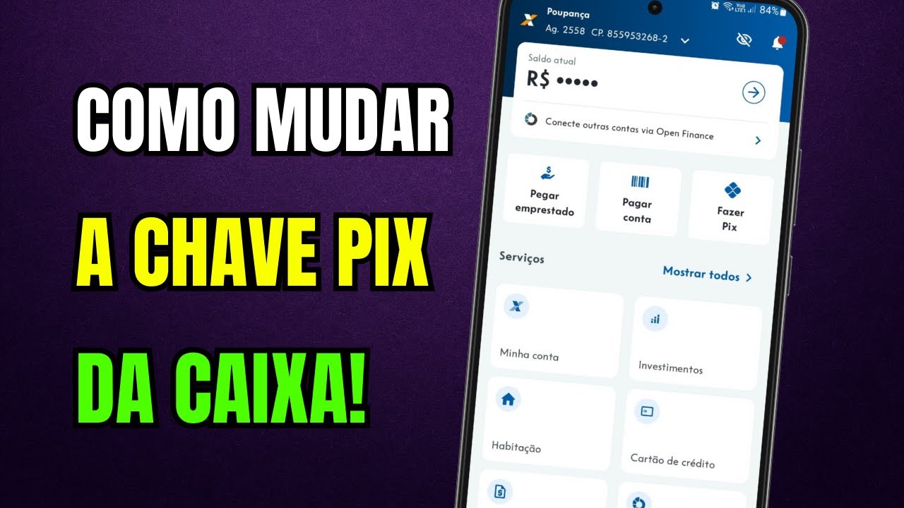 COMO MUDAR A CHAVE PIX DA CAIXA PELO APLICATIVO