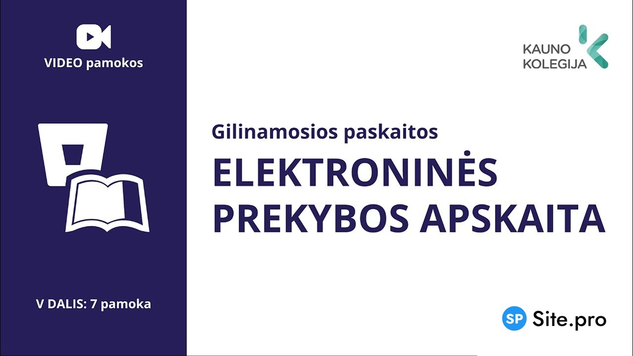 Elektroninės prekybos apskaita