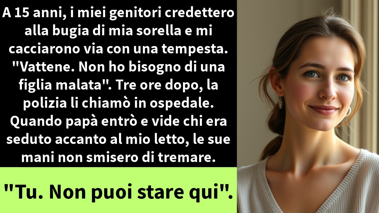 A 15 anni, i miei genitori credettero alla bugia di mia sorella e mi cacciarono via con una tempesta