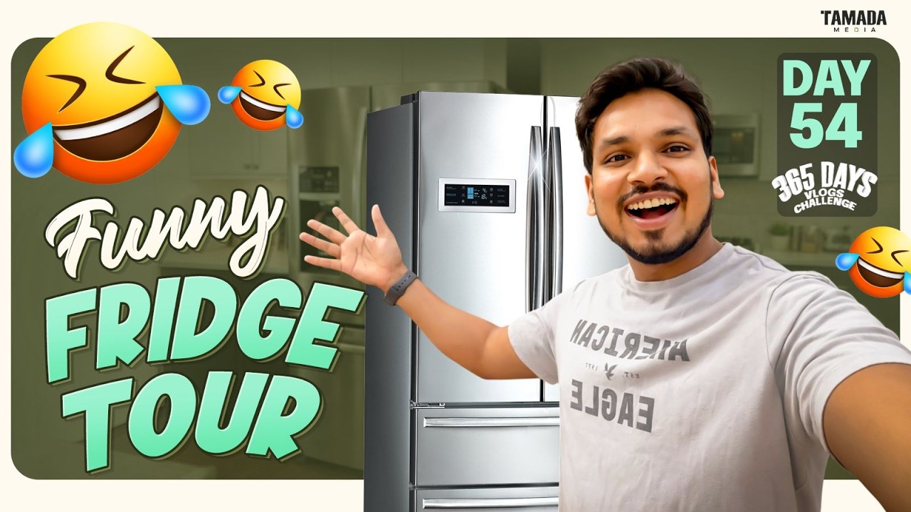 Funny Fridge Tour  || Day 54 ||  365 Days Vlog Challenge || Akhil Jackson