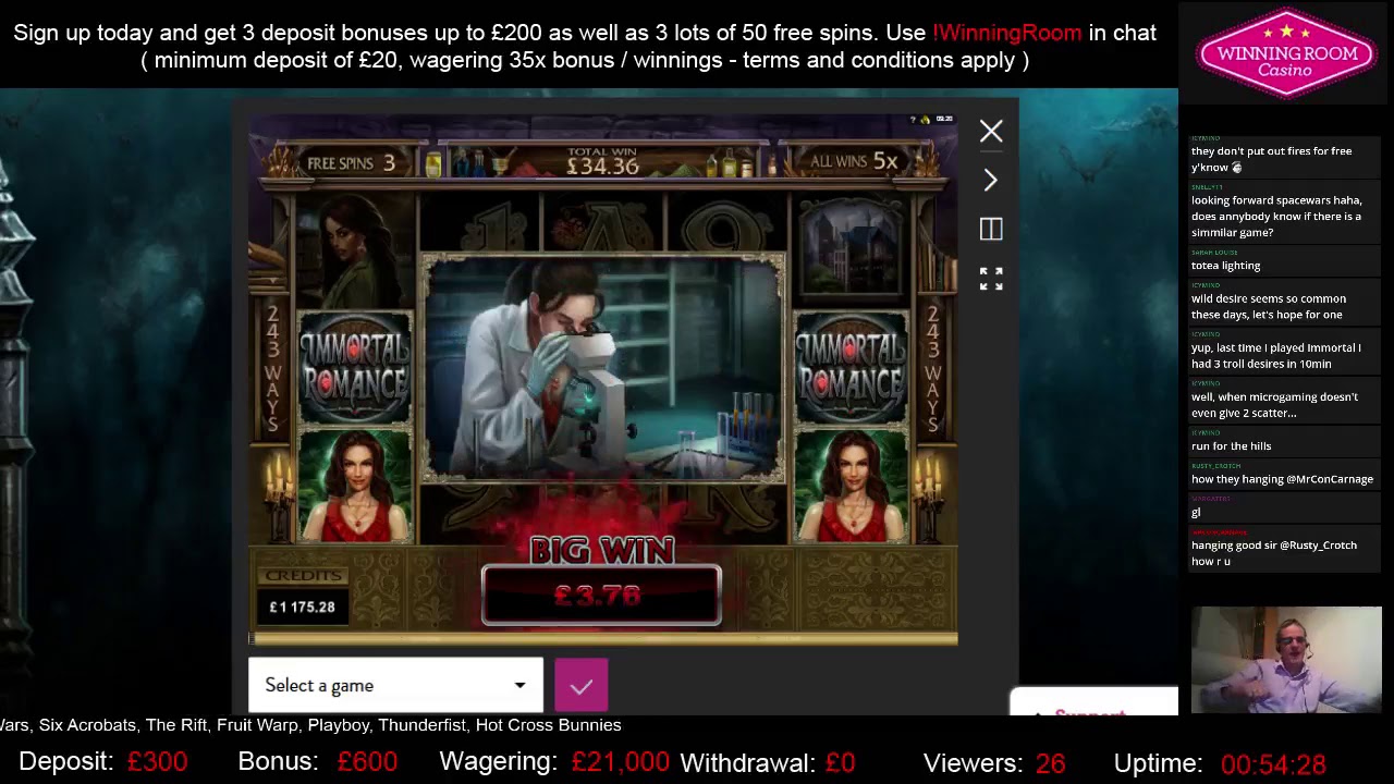 Immortal Romance Mega Big Win  | Microgaming | Winning Room Casino