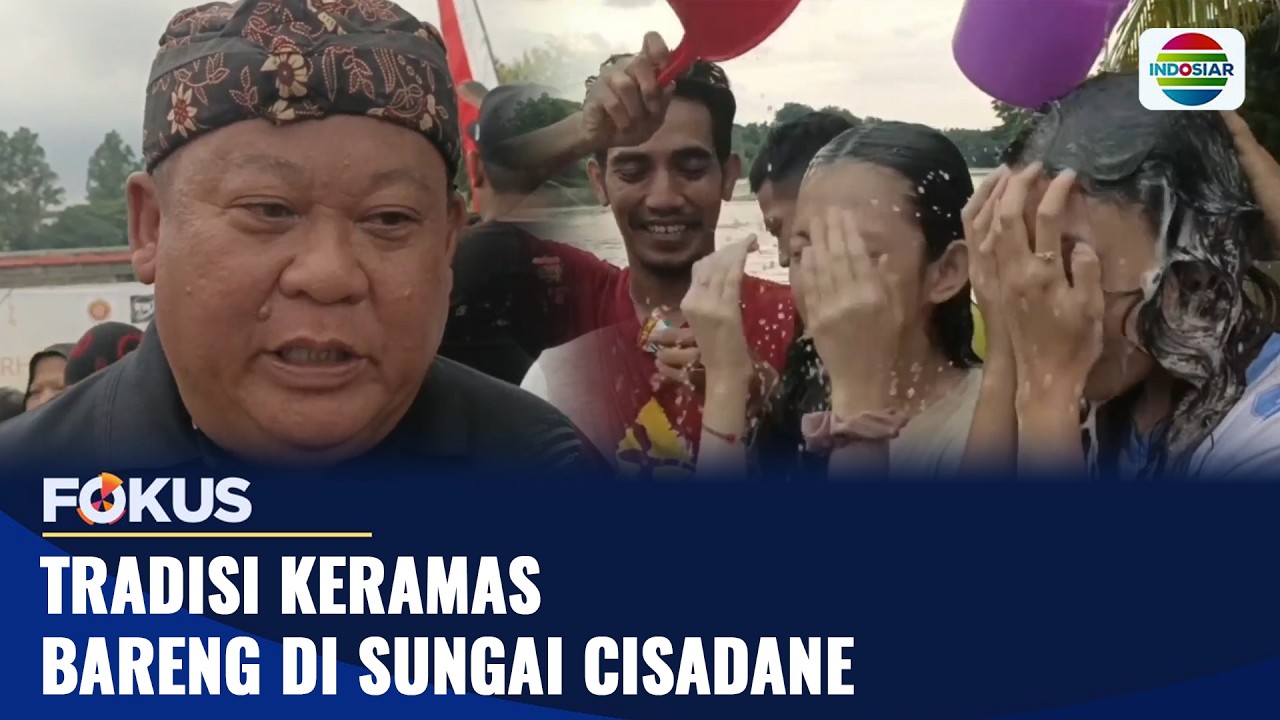 Tradisi Keramas Bareng di Sungai Cisadane | Fokus