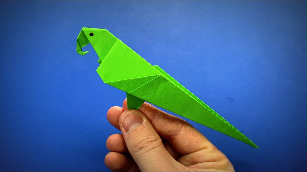 Cómo hacer un loro de papel | Loro de origami | pájaros de origami